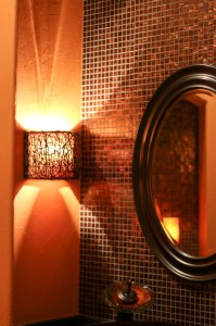 Wall Light in Guest Bathroom