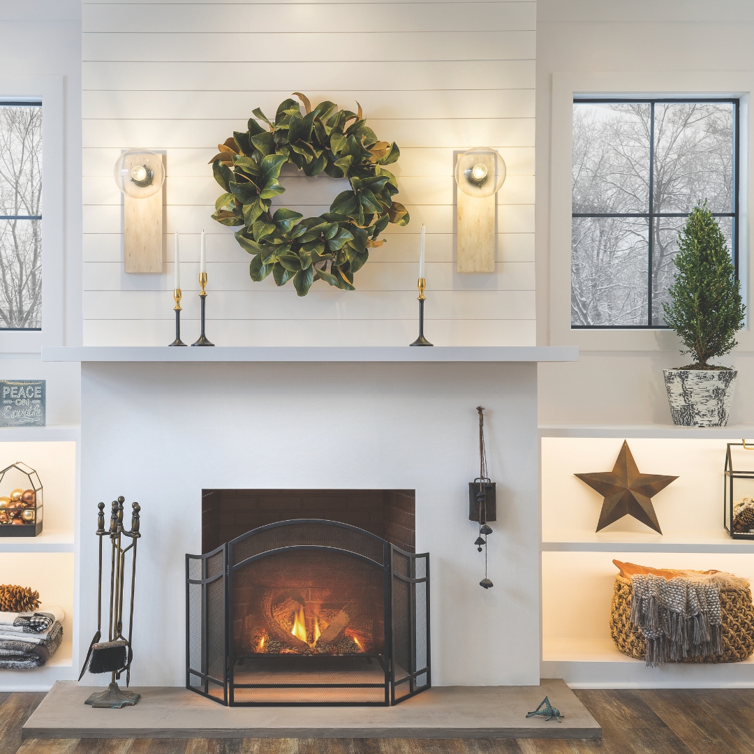 cozy layered  lights in livingroom