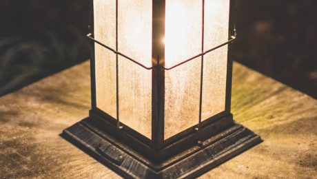 Evolution of Lighting hero upclose shot of a lantern at night