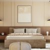 Image of two pendant lights hanging over two tables in a bedroom