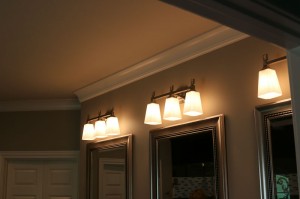 Three Wall Light Setting